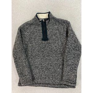 Orvis Heavy Sherpa Lone Half Zip Pullover Sweater‎ (Men's Large) Gray